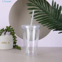 ราคา ขวดน้ํา EXPEN, แก้วน้ําใสสองชั้นแบบใส, ถ้วยสมูทตี้พลาสติกพร้อมฝาปิดและหลอด 350/450/650ml ถ้วยกาแฟเย็นใช้ในบ้าน (45708989585)