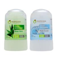 ราคา โรลออนสารส้มระงับกลิ่นกาย คริสตัลดีโอโดแรนท์ 70 กรัม.TROPICANA CRYSTAL DEODORANT 70 g (23343897220)