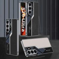 ราคา ซองหนังชุบหรูหราสําหรับ Samsung Galaxy S26 S25 Ultra กันกระแทกขอบนุ่มฝาครอบป้องกันสําหรับ Galaxy S26 Ultra กรณี (29144430392)