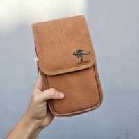ราคา กระเป๋าใส่โทรศัพท์ คล้องเข็มขัด กระเป๋าอเนกประสงค์ หนัง Pu แบรนด์ ZONGKA 100% 2ช่องซิป 1 ช่องกระดุมแม่เหล็ก (25527047509)