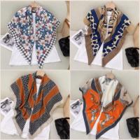 ราคา ผ้าคลุมไหล่ ผ้าพันคอ ผ้าเรยอนเทียม ทรงสี่เหลี่ยม ขนาด 43 นิ้ว 110 ซม. 90 กรัม สําหรับผู้หญิง WJ1133-A (20715144028)