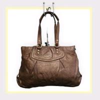 ราคา แท้ กระเป๋า Coach Ashley Tote หนังแท้ สีน้ำตาล มือสอง สภาพ 95% (26802495167)