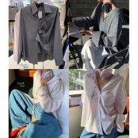 ราคา เสื้อเชิ้ตริ้ว+โชคเกอร์ดอกไม้ (26513341441)