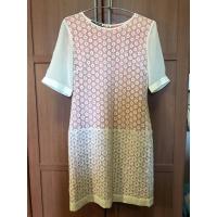 ราคา [A02] เดรสลูกไม้ฉลุ Next Phase ผ้าลูกไม้สีขาว ซับในสีส้ม สภาพดี (15960959273)