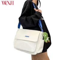 ราคา กระเป๋าสะพายข้าง ผ้าแคนวาส กระเป๋า Messenger แฟชั่น กระเป๋าสะพายสไตล์เกาหลี (19879985786)
