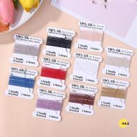 ราคา H & X 1 ชิ้น 2 0.45 มิลลิเมตร Handmade 100% ผ้าไหมธรรมชาติเชือกลูกปัดด้ายผ้าไหมเข็ม End ผ้าไหมสําหรับ DIY เครื่องประดับทํา null (49957858567)