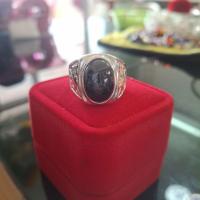 ราคา แหวนเงินหัวนิลสีดำเมืองกาญจน์หลังเบี้ย (56152047068)