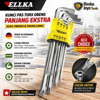 ราคา กุญแจ ELLKA Long L + L Star/Flat/ชุดรวม 9 ชิ้น - ชุดกุญแจ Hex Torx (57159033831)