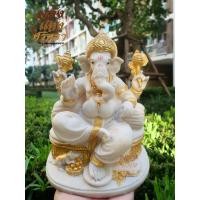 ราคา พระพิฆเนศ ปางนั่งบัลลังก์ ประทานพร พระพิฆเนศนั่งบัลลังก์ สีขาว l ขนาดหน้าตัก 5 นิ้ว เรซิ่น พร้อมส่ง (13454894273)