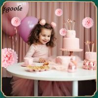 ราคา ลูกบอลกระดาษปอมปอม สีชมพู 7.8 นิ้ว สําหรับแขวนตกแต่งปาร์ตี้วันเกิด 1 ชิ้น (25054924266)