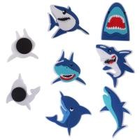 ราคา 617 Shark Sandal Pin Shark Sandal ตกแต่ง Flat Hole Flip Flop Slop Charm Charms ตะขอเกาหลี (26315186609)