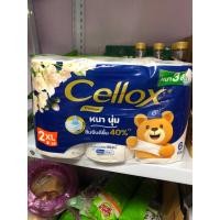 ราคา 6ม้วน2XL ม้วนหนึ่งยาวเท่ากับ2ม้วน cellox premium กระดาษชำระหนา3ชั้น (55303806016)