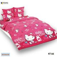 ราคา ชุดผ้าปู 3.5ฟุต (ไม่รวมผ้านวม) TOTO ลาย คิตตี้ แท้ KT66 (57707951557)