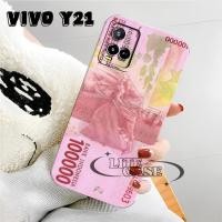 ราคา ซิลิโคน HP Vivo Y21 Y21T Y21A Y33S โมติฟเงินล่าสุด ซิลิโคนยืดหยุ่น (46909595430)