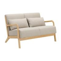 ราคา INDEX LIVING MALL โซฟาผ้า 2 ที่นั่ง รุ่นอาโอโมริ - สีเบจ (27635654169)