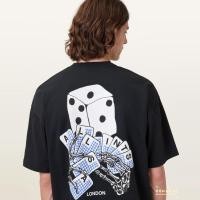 ราคา ALLSAINTS Dice Poker T-shirt แขนสั้น ทำจากผ้าฝ้าย สวมใส่ง่ายในทุกวัน (56158524211)