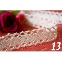 ราคา เทปผ้าลูกไม้ ลูกไม้คอตตอน ลูกไม้ถัก ลูกไม้ตกแต่ง DIY Cotton Tape สีครีมธรรมชาติ กว้าง 1.8 ซม. ยาว 1 หลา (No.13-Q 0038) (3455649010)