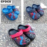 ราคา Crocs Fun Lab Spiderman Kids / รองเท้าแตะเด็ก Crocs / เด็ก Crocs Spiderman (23931071098)