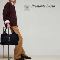 ราคา กระเป๋าถือ มือสองแบรนด์ piemonte lusso Italy Leather Bag งานหนังแท้ทั้งใบ (19294058799)
