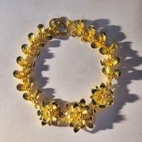 ราคา ทองหุ้มสร้อยข้อมือหุ้มทองแท้ลายดอกไม้ (50654154015)