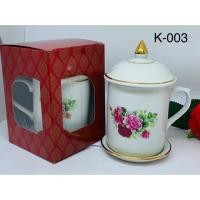 ราคา ชุดของขวัญไทย แก้วกาแฟ เบญจรงค์ ลายกุหลาบ ขอบทอง พร้อม กล่องกระของขวัญ ลายไทย สวยงาม (4210934803)