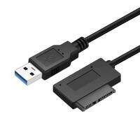 ราคา Mini Sata To USB 3.0 7+6PIN 13Pin อะแดปเตอร์แปลงสายเคเบิลข้อมูลอย่างรวดเร็ว Transfe สําหรับแล็ปท็อปไดรฟ์ CD/DVD ROM Slimline ไดรฟ์ (51609546051)