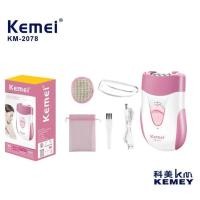 ราคา kemei km-2078 เครื่องถอนขนไฟฟ้าชาร์จไฟได้ ใบสแตนเลส Gently Gold Caressรุ่น km-2078 เครื่องถอนขนและกำจัดขนไฟฟ้า (52900779230)