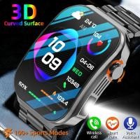 ราคา LIGE ใหม่ 2.2 นิ้ว 3D หน้าจอโค้งสมาร์ทวอท์ชพร้อมไฟ LED เครื่องวัดอุณหภูมิสุขภาพ Smartwatch BT Call กีฬาฟิตเนสนาฬิกา (45659645074)
