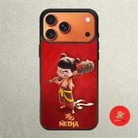 ราคา เคส IPhone 17 16 15 14 13 12 11 X XR Xs 8 7 6 5 Plus Pro Max Air Softcase Ne Zha Angry การ์ตูนสีแดง (50059578794)