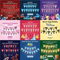 ราคา สุขสันต์วันเกิด BANNER BIRTHDAY DECORTATION CHILDRENS BIRTHDAY DECORATIONS PORO MINECRAFT LEGO HOT WHEELS ROBLOX TAYO SPIDERMAN AVENGERS UNIVERS UNIVERS UNICORN HELLO KITTY LITTLE PONY TRANSFORMERS TO