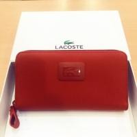 ราคา กระเป๋าสตางค์ Lacoste สีแดง (5215132708)