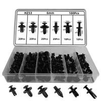 ราคา Universal Auto Mudguard Screw Rivet Bag Packed Buckle Car Bumper Clip 6mm Repair Box Set Plug-in Plastic Fastener (26217604792)