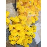 ราคา ดอกดาวเรือง ( สีเหลือง ) 1ถุงมี50ดอก ดอกดาวเรืองปลอม ดอกดาวเรืองผ้า (10560268831)