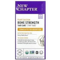 ราคา พร้อมส่ง⚡​New Chapter, Plant Calcium, Bone Strength, Take Care, 240 Vegetarian Tiny Tablets (14861379956)