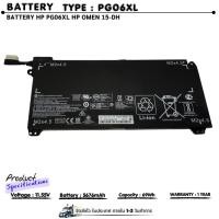 ราคา (ส่งฟรี ประกัน 1 ปี )แบตเตอรี่โน้ตบุ๊ค Hp รุ่น Pavilion Gaming 15-DK 15-DH Series/ OMEN by HP 15-dh0104tx Series PG06XL (43061795848)