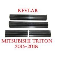 ราคา (4ชิ้น) ชายบันได มิตซูบิชิ ไทรทัน (ใหม่) รุ่น 4 ประตู ปี 2014 - 2020 พิมพ์ลายเคฟล่า MITSUBISHI TRITON MQ MR ของแต่ง (9511601497)