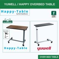 ราคา Yuwell / Happy Table Over Bed Table โต๊ะคร่อมเตียง โต๊ะอาหารอเนกประสงค์ ปรับความสูง ล้อล็อกได้ YU610 [รับประกัน 1 ปี] (44368942835)
