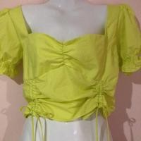 ราคา เสื้อครอป จั้มเอว สีเขียว (3942405655)