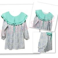 ราคา มินิเดรส เดรสสั้นทรงปล่อย ลายทิวลิป Freesize (24720782971)