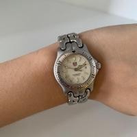 ราคา นาฬิกา Tag Heuer ก้างปลาหน้าขาว lady size ใส่ได้ถึงข้อมือ 16cm กันน้ำลึก 200m ของแท้ค่ะ (7640670907)