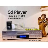 ราคา CD-01-260424 TEAC CD-P1260 เครื่องเล่นซีดีมือสองจากประเทศญี่ปุ่น แถมหม้อแปลง และรีโมทเทียบ (25226857219)
