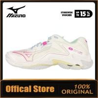 ราคา 9 สี Mizuno Wave Lightning Z8 รองเท้าวอลเลย์บอลรองเท้ากีฬา Unisex - สีขาว-ชมพู VOJW (56207315386)