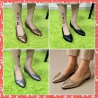ราคา belongse ไซร้ใหญ่ 35-42 รองเท้าคัชชู ส้นเตี้ย 1นิ้ว หนังนิ่ม เย็บขอบโค้งหลัง ไม่กัดเท้า รุ่นB13-352 (24561279292)