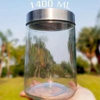 ราคา 1400ML ขวดโหลแก้วทรงสูง ขนาดใหญ่มาก ดองผลไม้ ดองผัก ใส่เครื่องปรุง ผงกาแฟ ทรงกลมฝาเกลียว ถนอมอาหารชนิดแห้ง-น้ำได้ (43651341375)