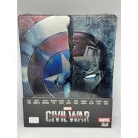 ราคา มีตำหนิ Blu-ray 3D - Captain America : Civil War Steelbook กัปตันอเมริกา ศึกฮีโร่ระห่ำโลก (19434474448)