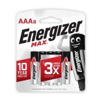 ราคา ถ่านอัลคาไลน์ Energizer Max AAA แพ็ก 8 ENERGIZER ALKALINE MAX E92 BP8 AAA (47403966035)
