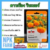 ราคา ดาวเรือง วินเนอร์ หมดอายุ 04/09/2569 จำนวน 20 เมล็ด สีส้ม ดอกใหญ่ ทรงกลม ก้านดอกยาว ตัดดอก (43059518101)