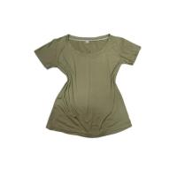 ราคา เสื้อยืดคอกว้างสีเขียว (40626697621)