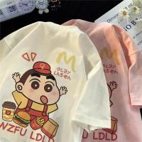 ราคา 【สาวอวบ】✨ แขนสั้น oversize เสื้อยืดคอกลม ลายการ์ตูน ใส่สบาย แขนสั้น แฟชั่นเกาหลี (43568988072)