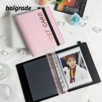 ราคา HAIGRADE Photocard Holder, อัลบั้มภาพแบบหลวมขนาด 6 นิ้ว, เครื่องผูกภาพถ่ายสีทึบหนัง PU เรียบง่าย (50808387761)